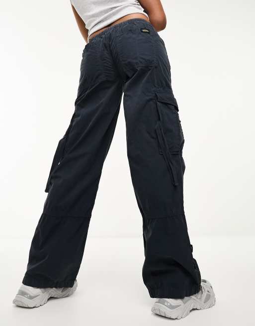 Superdry - Pantalon cargo élastique - Bleu marine, 3 de 4