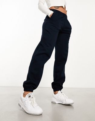 Superdry embroidered boyfriend jogger in Eclipse Navy - ASOS Price Checker