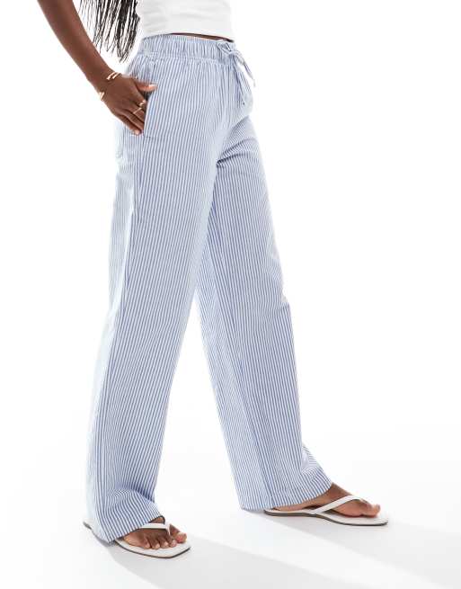 Superdry - Pantalon élastique à rayures - Bleu azur oxford, 4 de 5