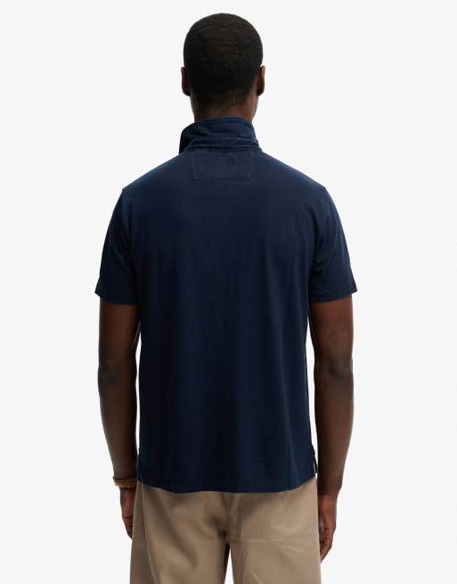 Superdry - Polo classique en coton et lin - Bleu marine Hampton, 2 de 4