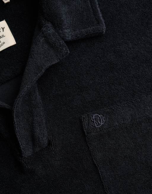 Superdry - Polo en tissu éponge - Bleu marine éclipse, 5 de 6