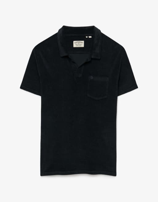 Superdry - Polo en tissu éponge - Bleu marine éclipse, 6 de 6