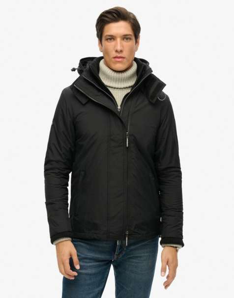 Superdry - Pop - Artic Sd - Veste coupe-vent zippée à capuche - Noir/rock - view 1