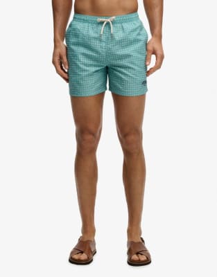 Superdry Grün Bedruckte 15"-Badehose - Bild 3
