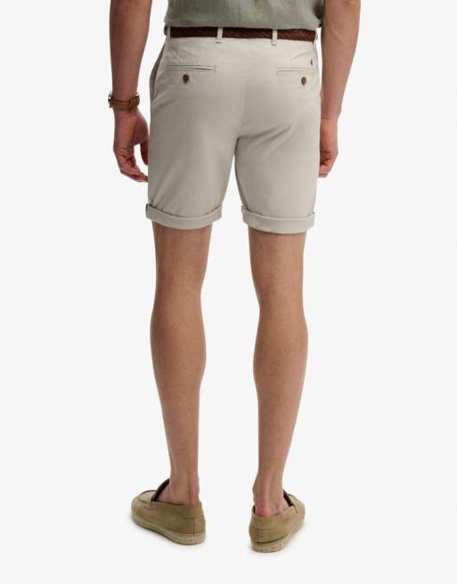 Superdry Premium regular chino shorts in rainy day grey, 3 of 6