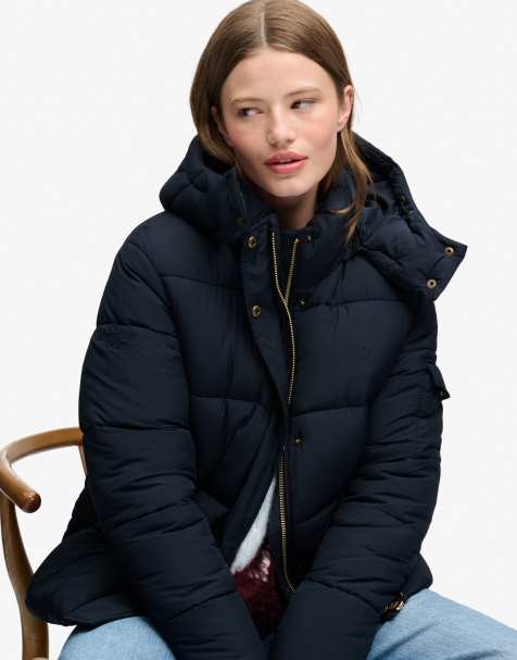 Superdry Premium ripstop puffer jacket in eclipse navy - view 1