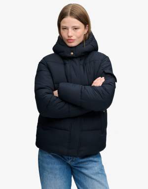 Superdry Premium ripstop puffer jacket in eclipse navy