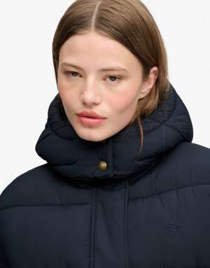 Superdry Premium ripstop puffer jacket in eclipse navy