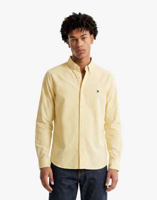 Superdry Herren Gelb Langarmshirt Preppy Oxford - Bild 2