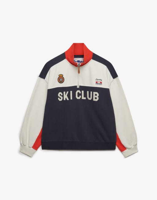 Superdry Preppy Ski-Halbzip in Cremeweiß, 5 von 5