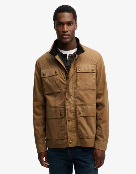 Superdry Racer Wachsjacke in Canyon-Beige - view 1