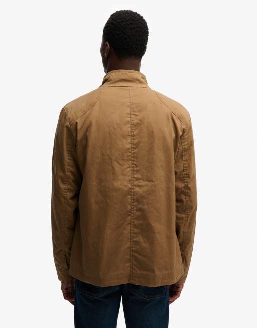 Superdry Racer Wachsjacke in Canyon-Beige, 5 von 7
