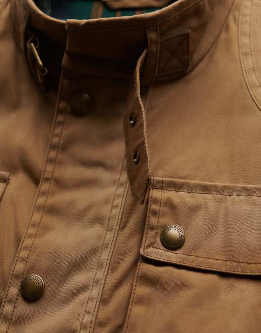 Superdry Racer Wachsjacke in Canyon-Beige, 6 von 7