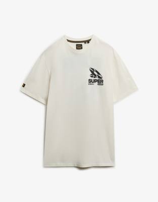 Superdry Beige T-Shirt Record Label - Bild 2