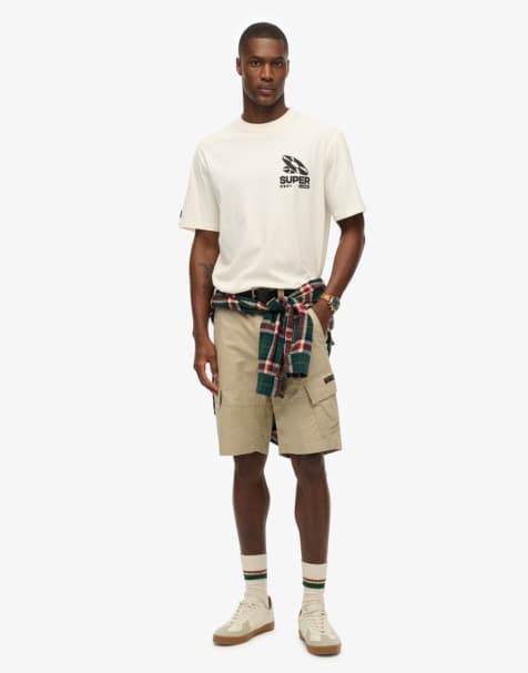 Superdry Record label oversized t-shirt in cream