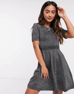 knitted glitter dress