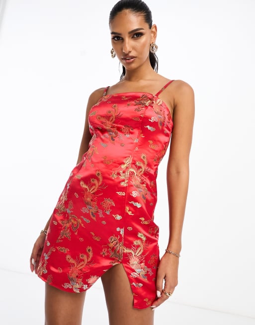 Robe de soirée brocard hot sale