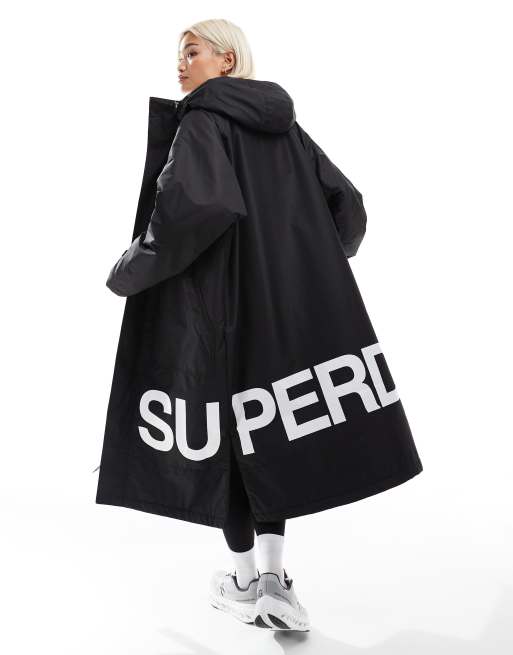 Superdry Robe in black/white