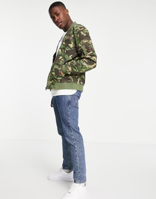 Superdry - Rookie Duty - Bomber à motif éclaboussures