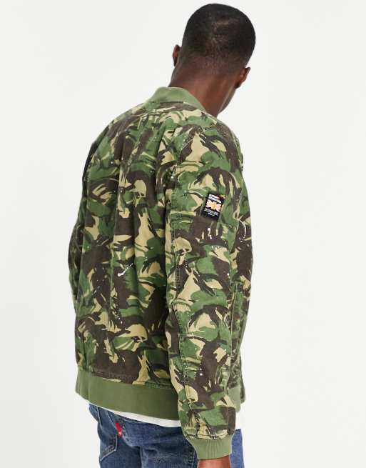 Superdry rookie outlet splatter para parka