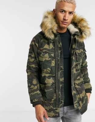 Superdry rookie heavy weather tiger clearance parka