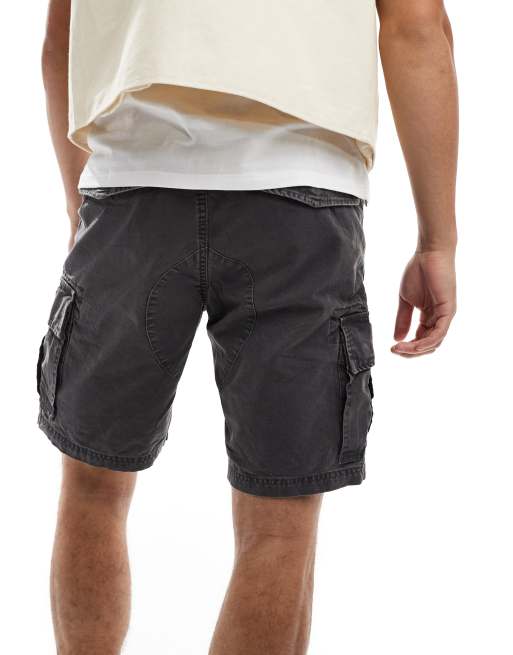 Superdry Schwere Cargo Shorts in verwaschenem Grau ASOS