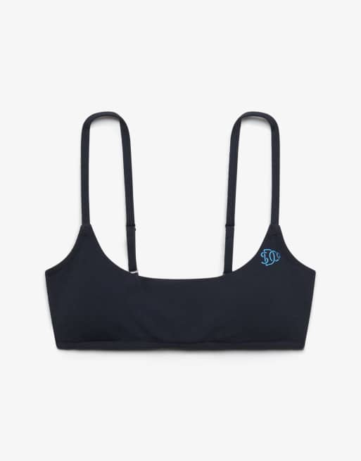 Superdry Sd&co bralette bikini top in eclipse navy, 7 of 7