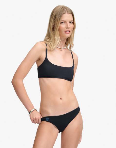 Superdry – SD&Co – Klassische Bikinihose in Eclipse-Marineblau - view 1