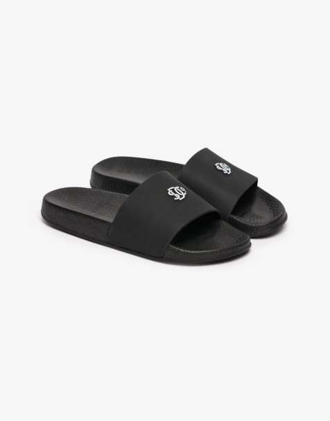 Superdry Sd&co. Pool-Slider in Schwarz/Optik - view 1