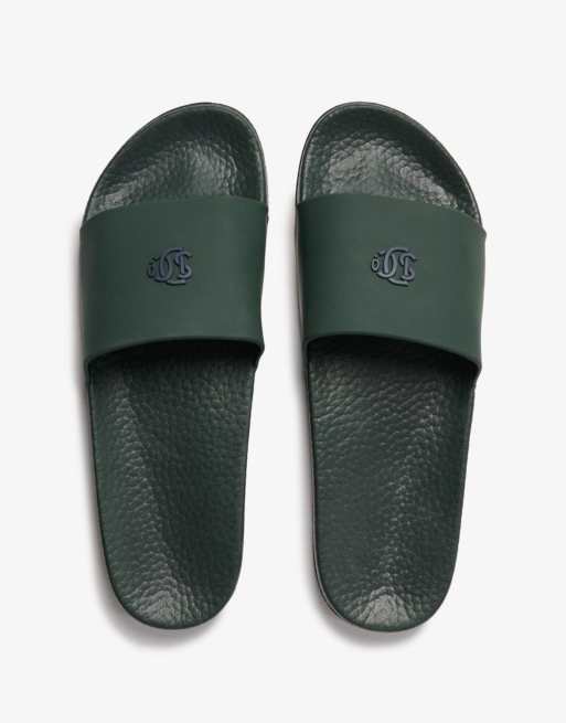 Superdry Sd&co. Pool-Slider in Waldgrün/Atlantic Navy, 5 von 6