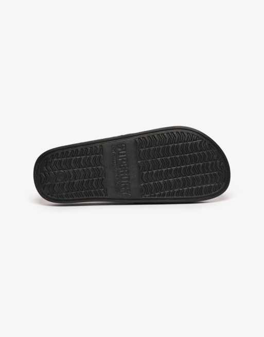 Superdry Sd&co. pool sliders in black/optic, 6 of 6