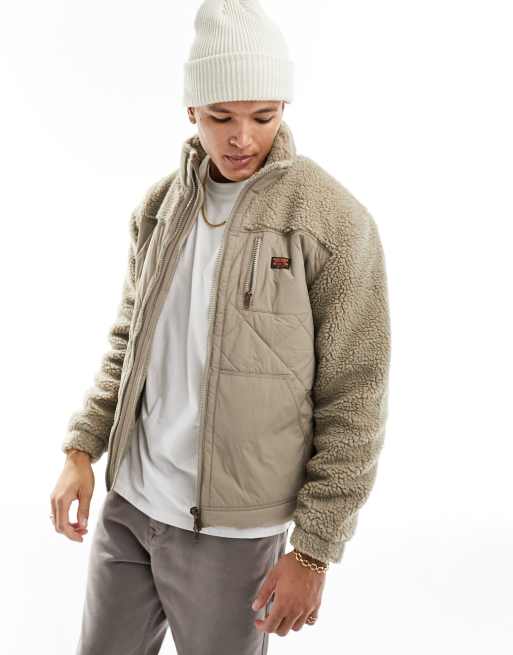 Superdry wool padded outlet hybrid jacket