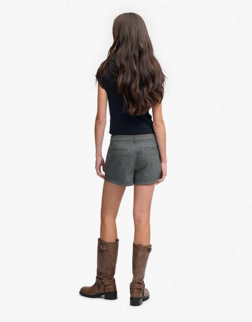 Superdry short à carreaux pied-de-poule gris, 2 de 4