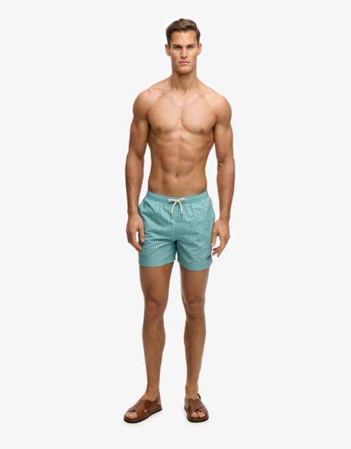 Superdry - Short de bain 15 pouces imprimé fleuri de qualité supérieure - Vert, 2 de 7