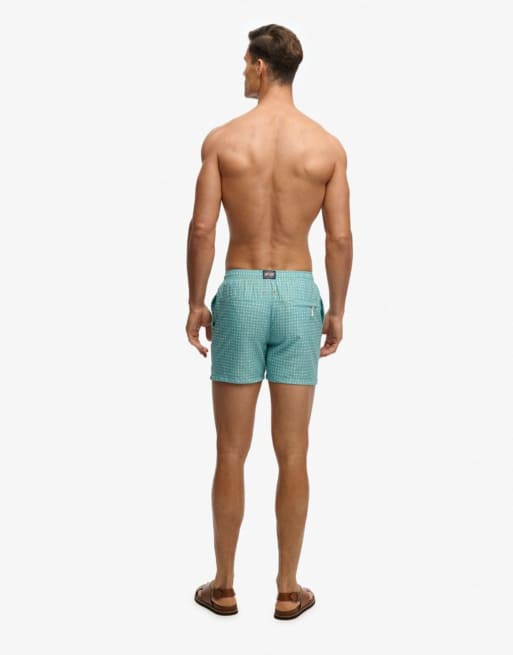 Superdry - Short de bain 15 pouces imprimé fleuri de qualité supérieure - Vert, 5 de 7