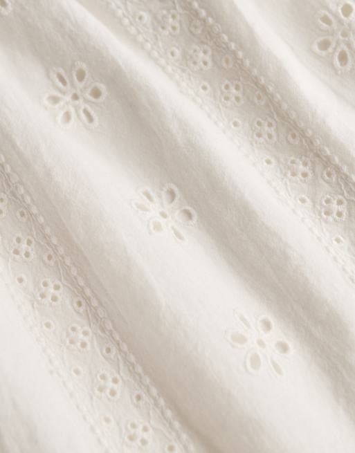 Superdry - Short de plage en broderie anglaise de coton - Blanc cassé, 6 de 7
