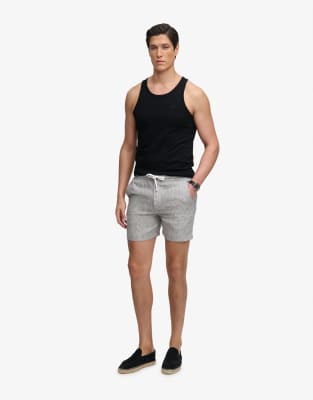 Superdry Blau Leinenshorts - Bild 6