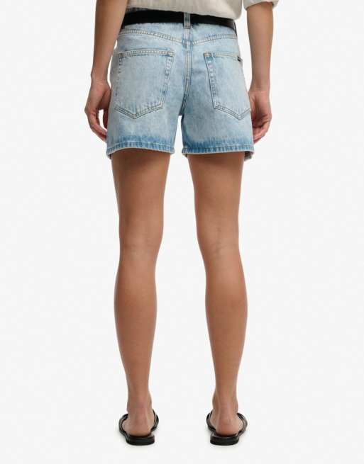 Superdry – Shorts in blassem Azurblau mit mittelhohem Bund, 2 von 7