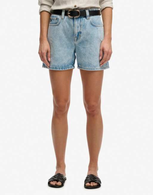 Superdry – Shorts in blassem Azurblau mit mittelhohem Bund, 3 von 7