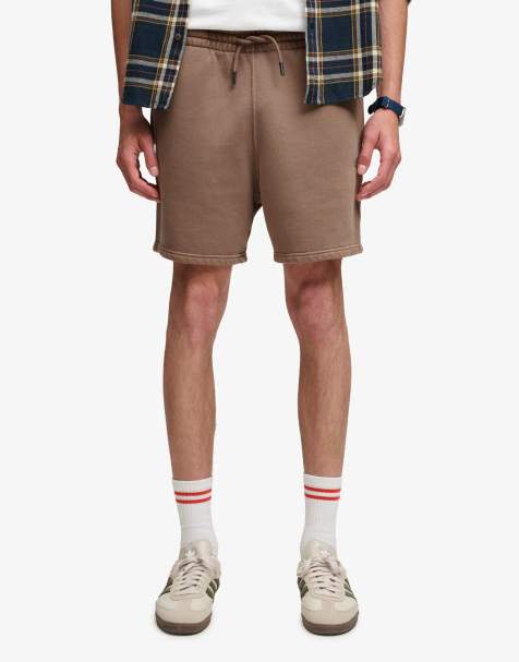 Superdry – Shorts in Shitake-Braun mit kleinem Logo - view 1