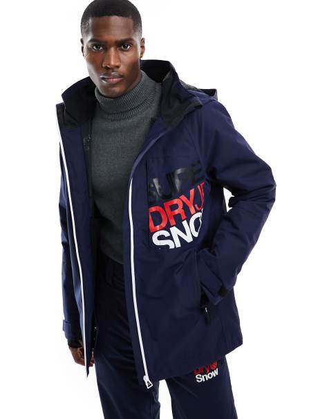 Superdry – Ski Freestyle Core – Jacke in sattem Marineblau - view 1