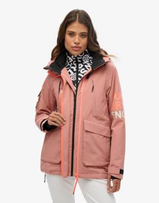 Superdry Ski Ultimate Rescue Jacket In Pink