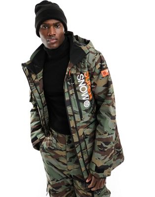 Superdry Ski ultimate rescue jacket in woodland green camo - ASOS Price Checker