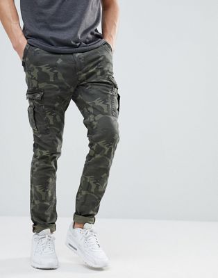 Superdry Slim Fit Cargo Trouser In Camo