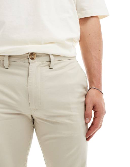 Superdry Slim tapered stretch chino trousers in pelican beige, 5 of 5