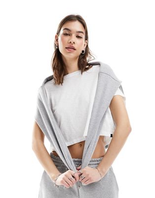 Superdry Slouchy cropped t-shirt in optic