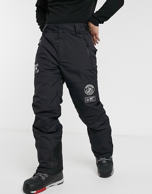 Superdry Snow SD mountain trousers in black