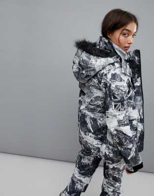 asos snow jacket