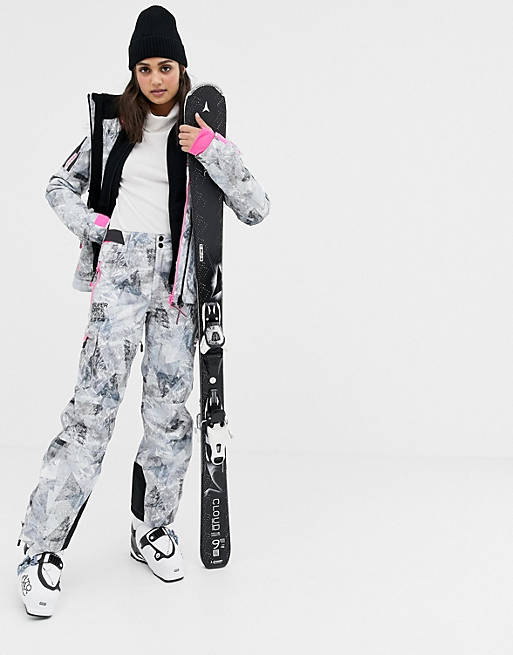 Traveling merchant protection Profession Superdry snow ski pant in multii print | ASOS
