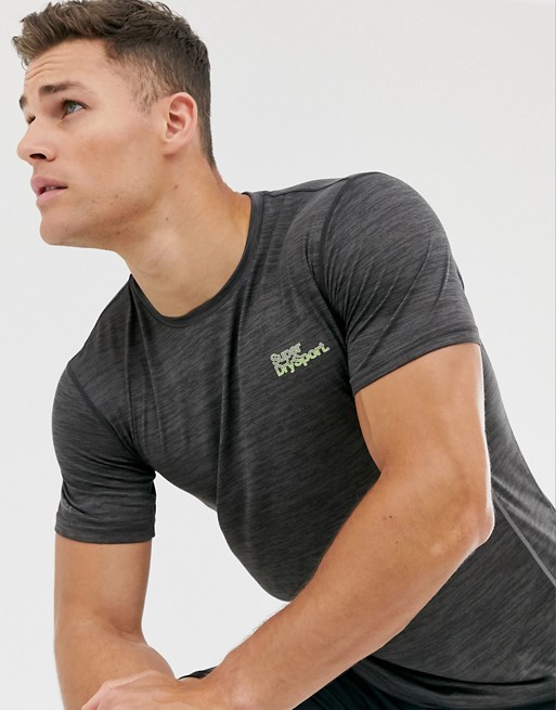Superdry Sport Active training t-shirt in grey